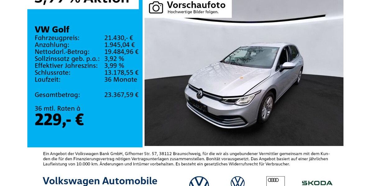VW Golf 37.290 km 19.790 &euro; Leipzig 04178