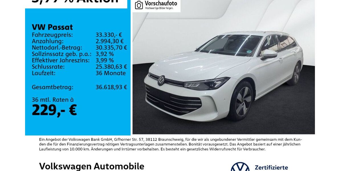 VW Passat 19.935 km 33.330 &euro; Leipzig 04178