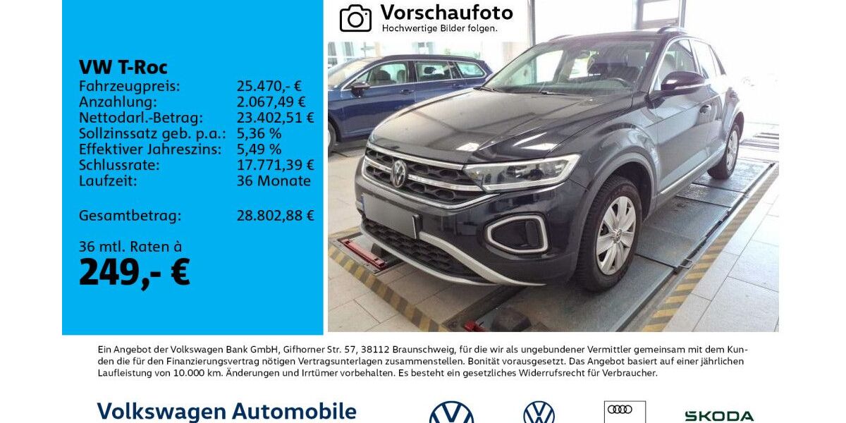 VW T-Roc 37.925 km 25.470 &euro; Leipzig 04277