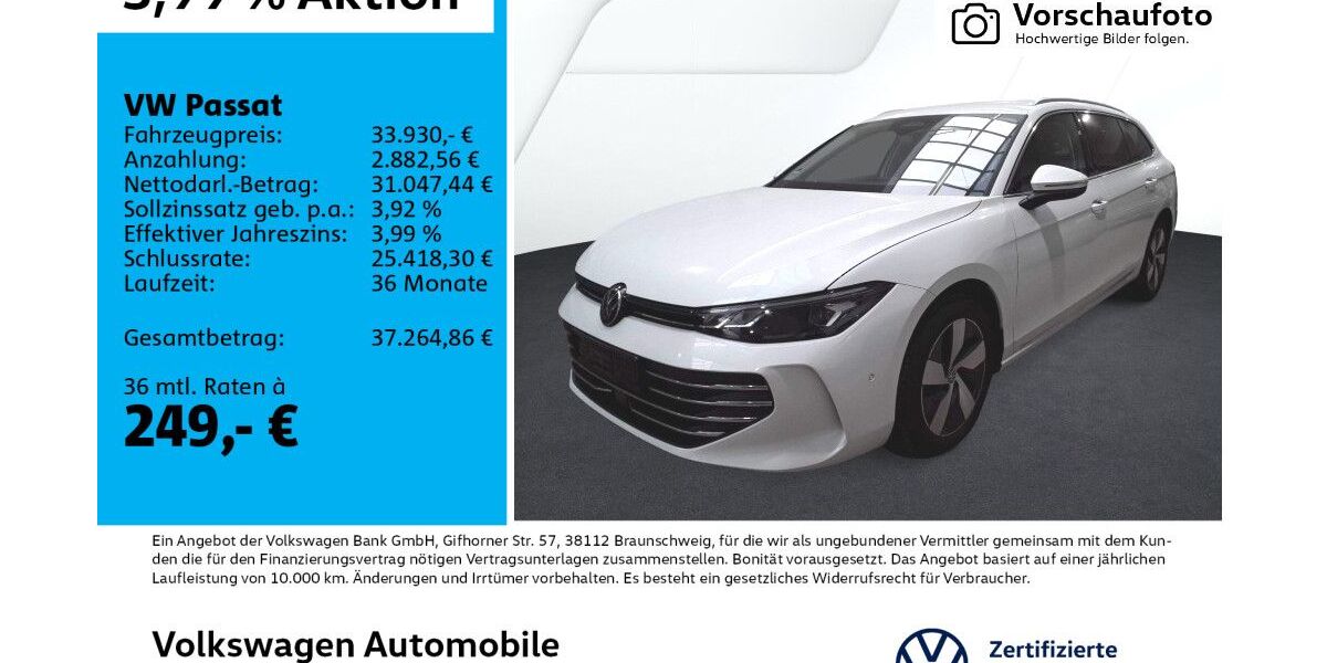 VW Passat 22.486 km 33.930 &euro; Leipzig 04277