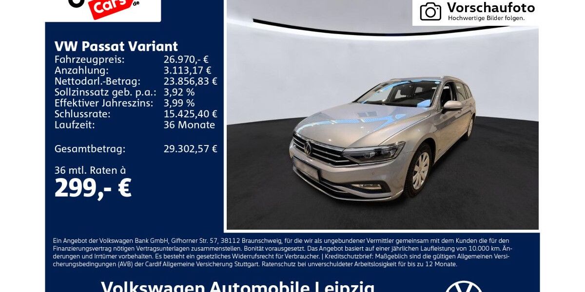 VW Passat Variant 90.916 km 26.970 &euro; Leipzig 04277