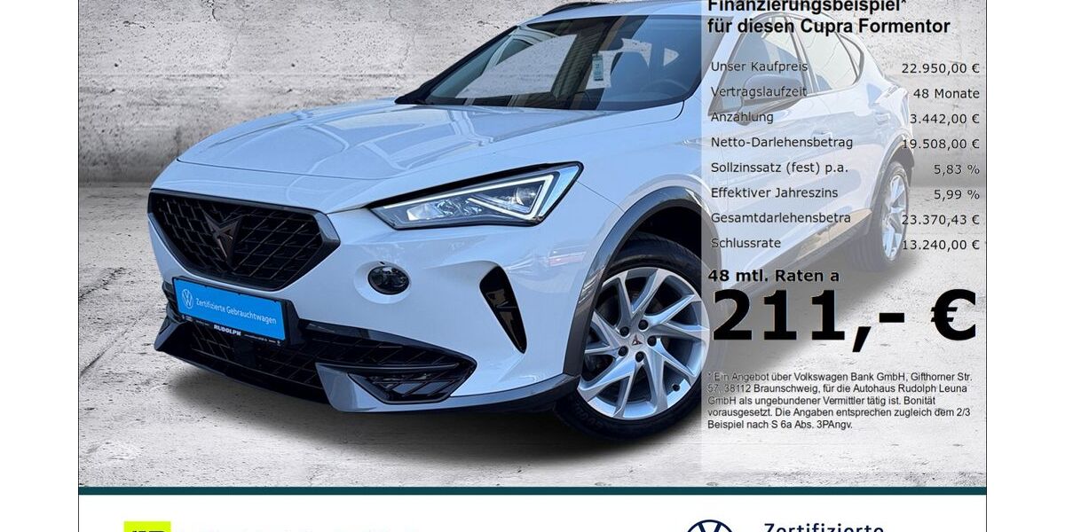 Cupra Formentor 36.600 km 22.440 &euro; Leuna 06237