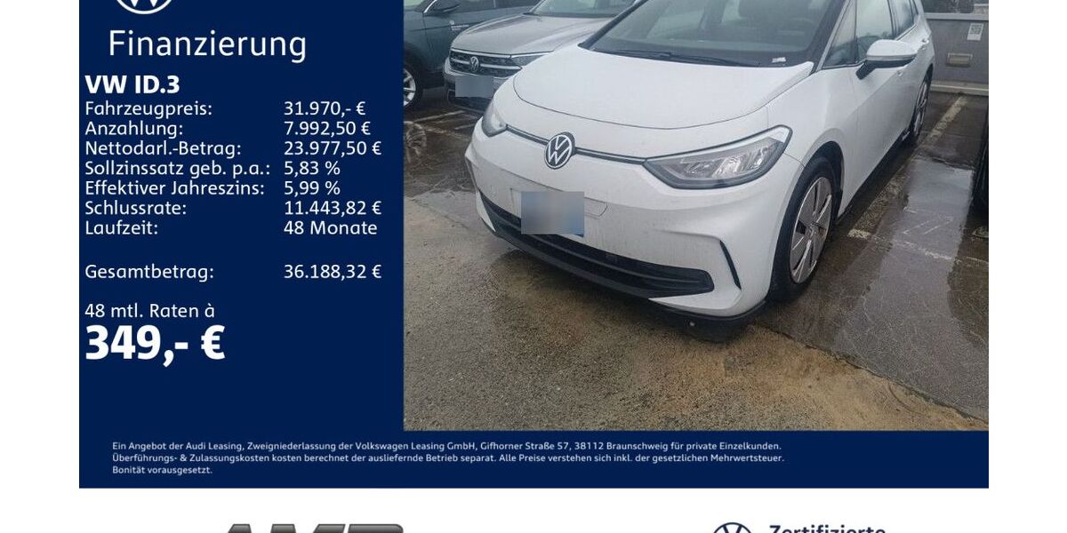 VW ID.3 7.440 km 31.970 &euro; Borna 04552