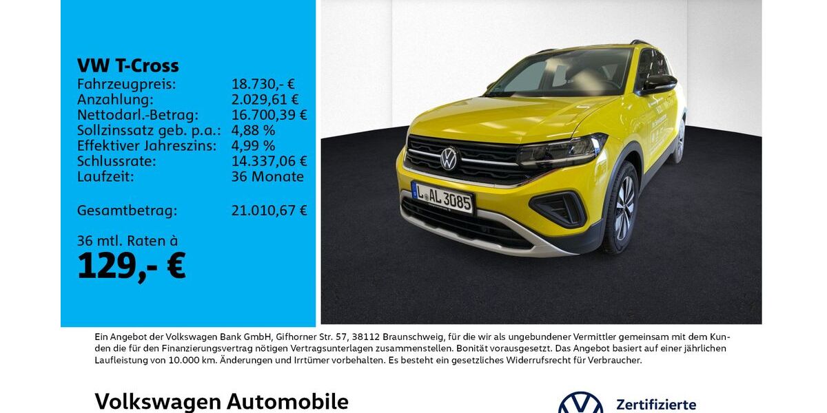 VW T-Cross 14.830 km 17.930 &euro; Leipzig 04178