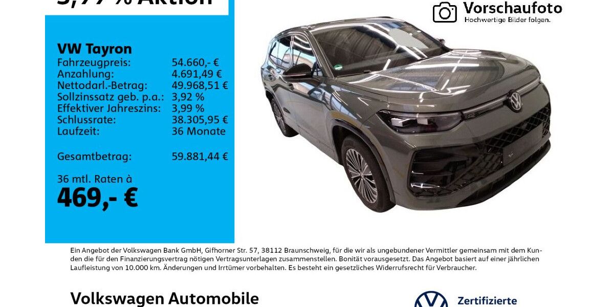VW Tayron 7.639 km 53.220 &euro; Leipzig 04178