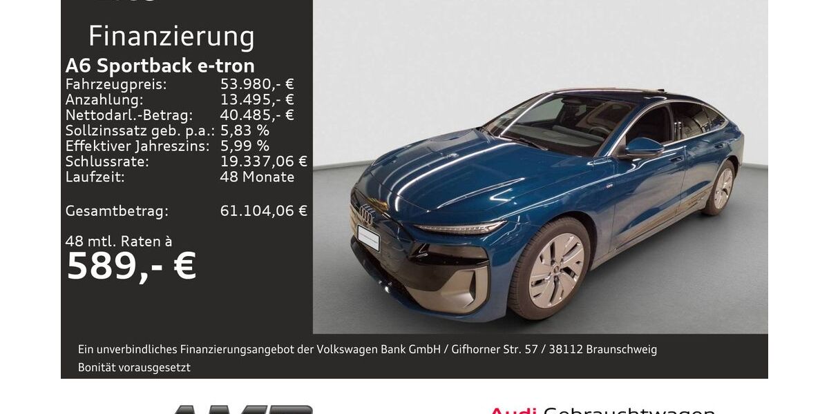 Audi A6 e-tron 8.590 km 53.980 &euro; Borna 04552