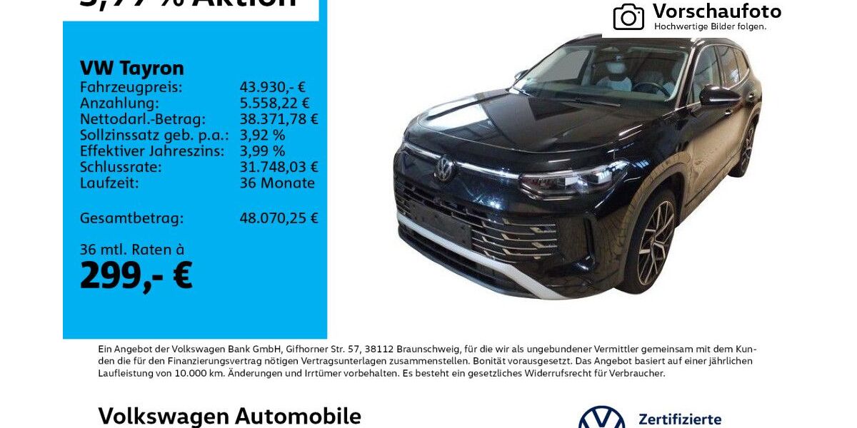 VW Tayron 16.089 km 42.970 &euro; Leipzig 04277