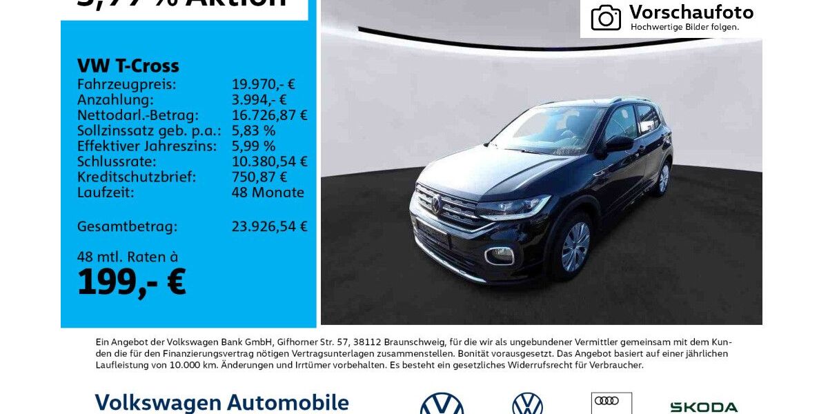 VW T-Cross 61.311 km 19.970 &euro; Leipzig 04277