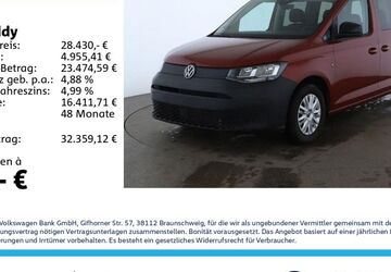 VW Caddy 9.565 km 28.430 &euro; Leipzig 04178