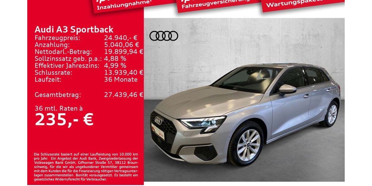 Audi A3 30.159 km 23.980 &euro; Leipzig 04129