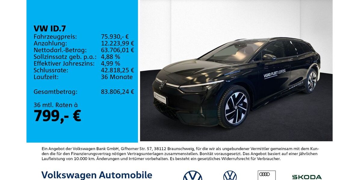 VW ID.7 7.500 km 75.930 &euro; Leipzig 04178
