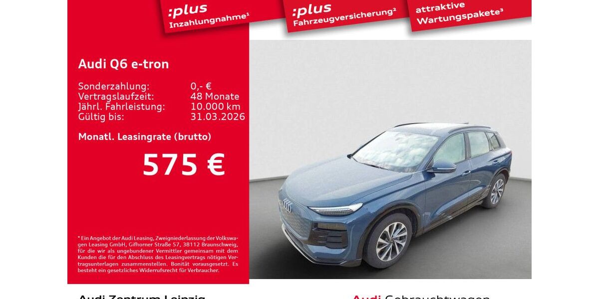 Audi Q6 e-tron 24.569 km 59.890 &euro; Leipzig 04129