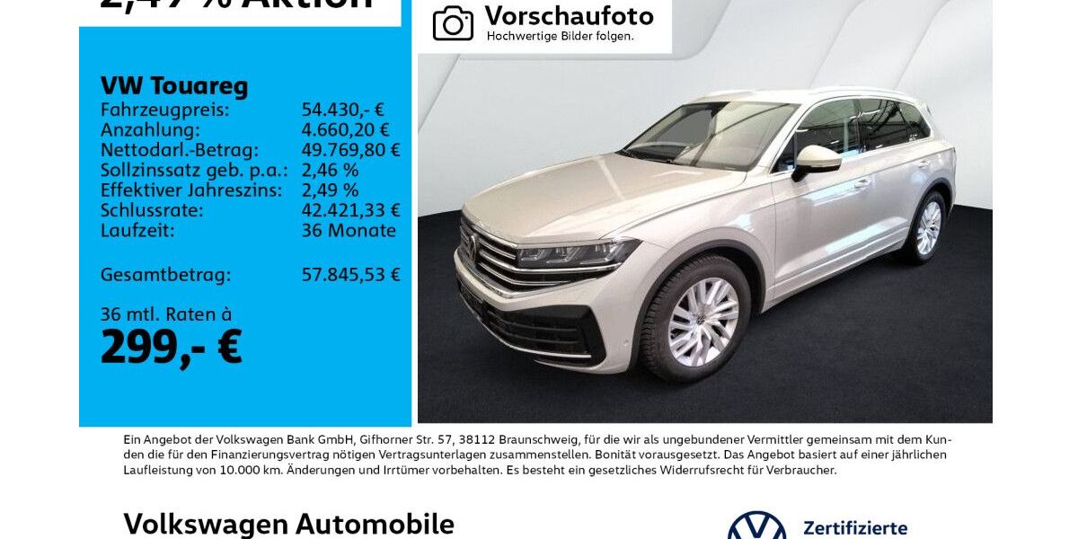 VW Touareg 20.723 km 53.770 &euro; Leipzig 04277