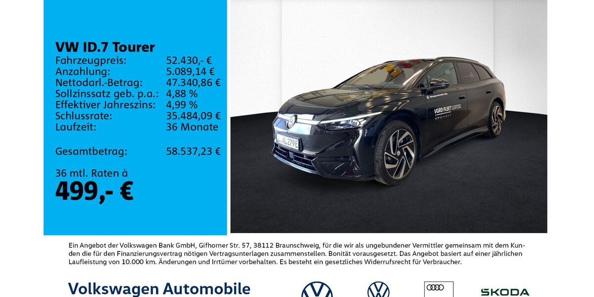 VW ID.7 12.500 km 52.430 &euro; Leipzig 04178