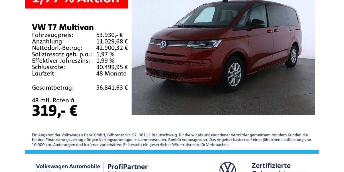 VW T7 Multivan 29.147 km 49.860 &euro; Leipzig 04178