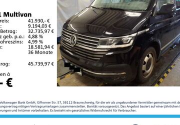 VW T6 Multivan 80.743 km 41.930 &euro; Leipzig 04178