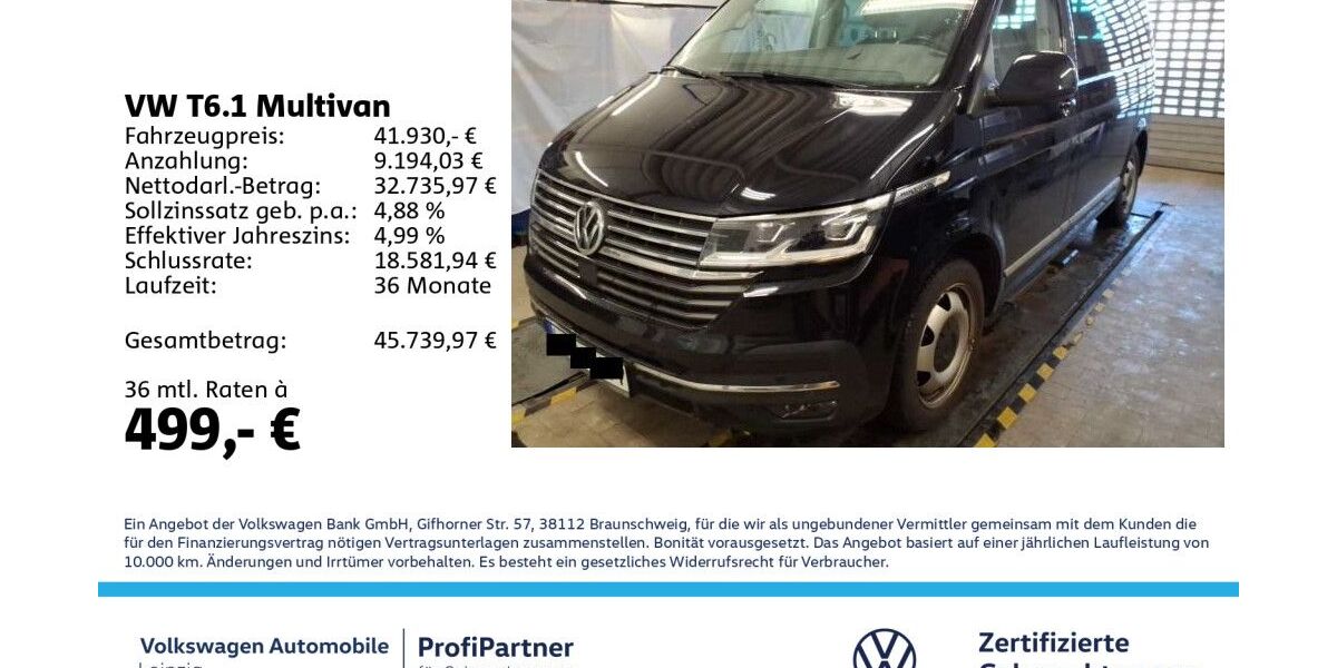 VW T6 Multivan 80.743 km 41.930 &euro; Leipzig 04178