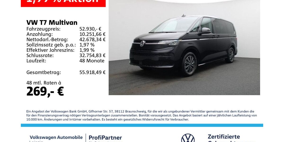 VW T7 Multivan 20.339 km 52.930 &euro; Leipzig 04178