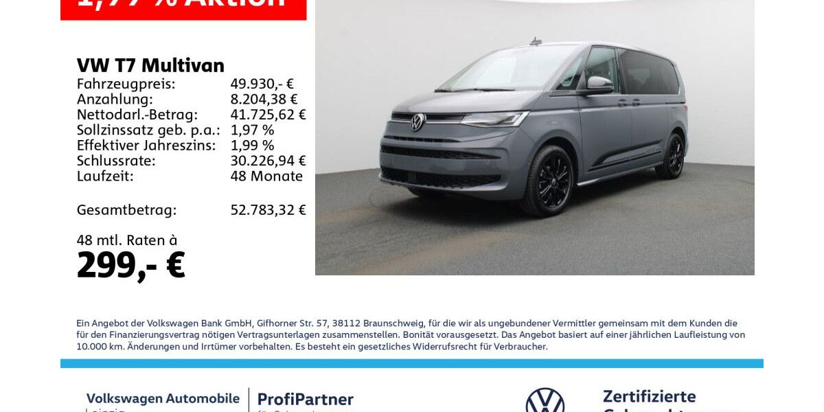 VW T7 Multivan 21.988 km 49.930 &euro; Leipzig 04178