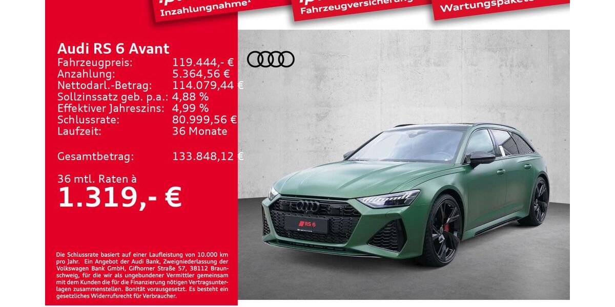 Audi RS6 24.990 km 119.444 &euro; Leipzig 04129