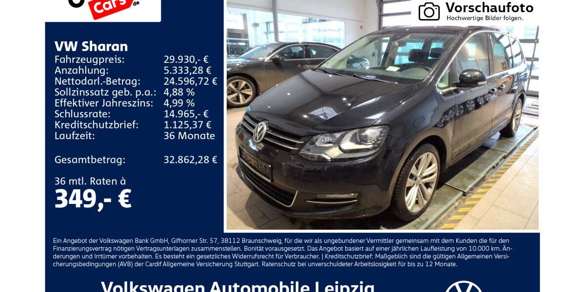 VW Sharan 50.994 km 28.970 &euro; Leipzig 04277
