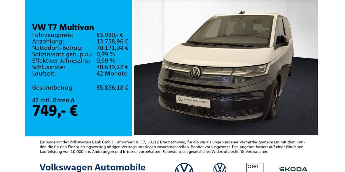 VW T7 Multivan 7.500 km 83.930 &euro; Leipzig 04178