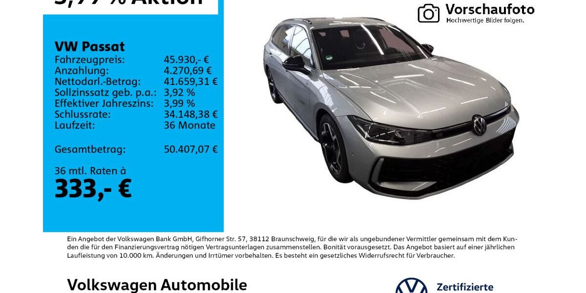 VW Passat 11.911 km 44.960 &euro; Leipzig 04178