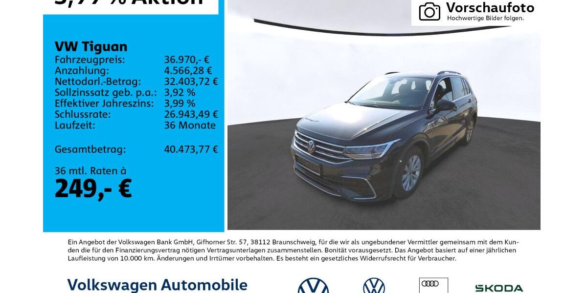 VW Tiguan 36.833 km 36.970 &euro; Leipzig 04277