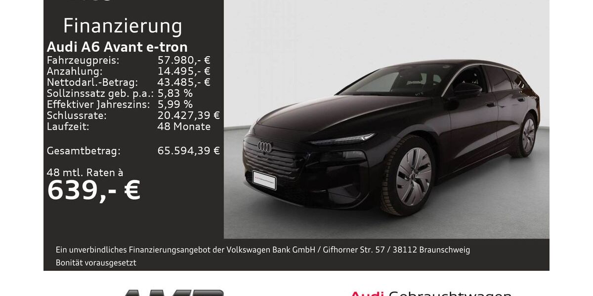 Audi A6 e-tron 14.390 km 57.980 &euro; Borna 04552