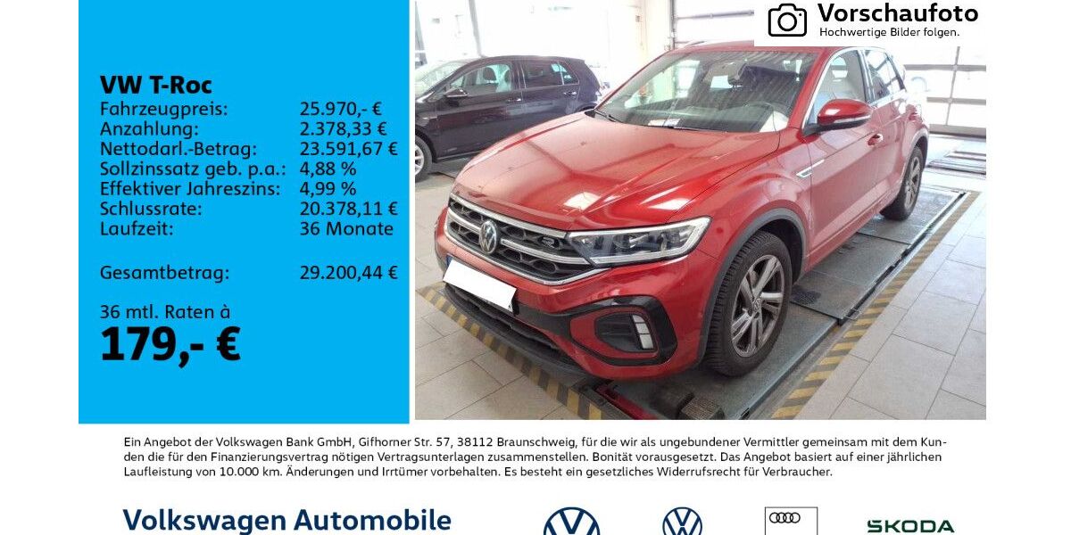 VW T-Roc 21.192 km 25.970 &euro; Leipzig 04277