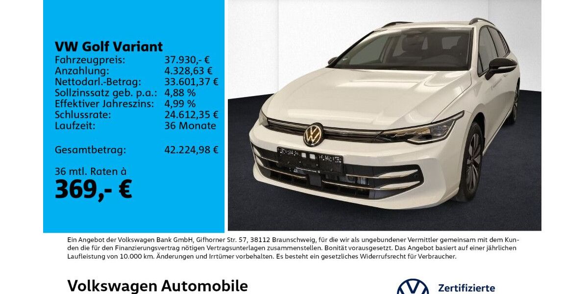 VW Golf 10.500 km 37.930 &euro; Leipzig 04178