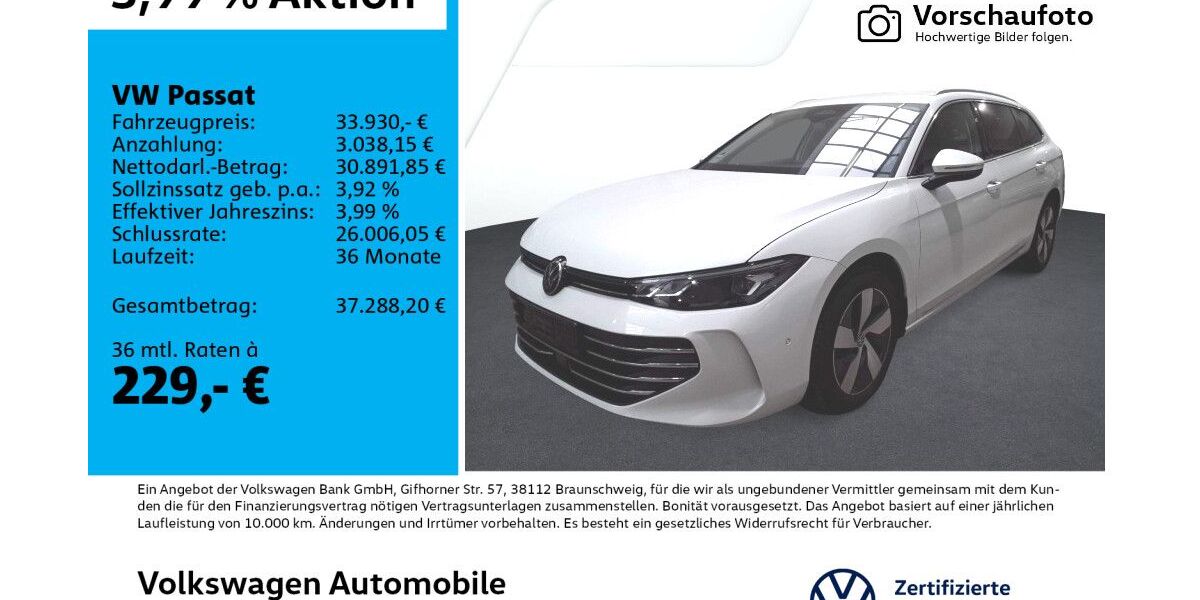 VW Passat 25.117 km 33.930 &euro; Leipzig 04277