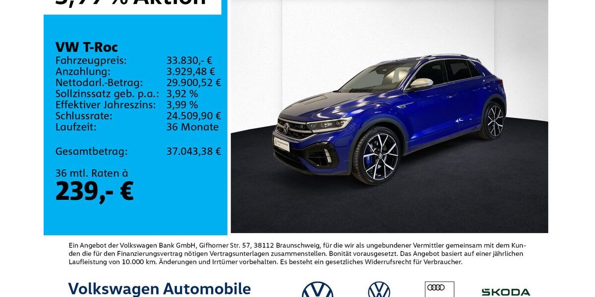 VW T-Roc 42.410 km 32.960 &euro; Leipzig 04178