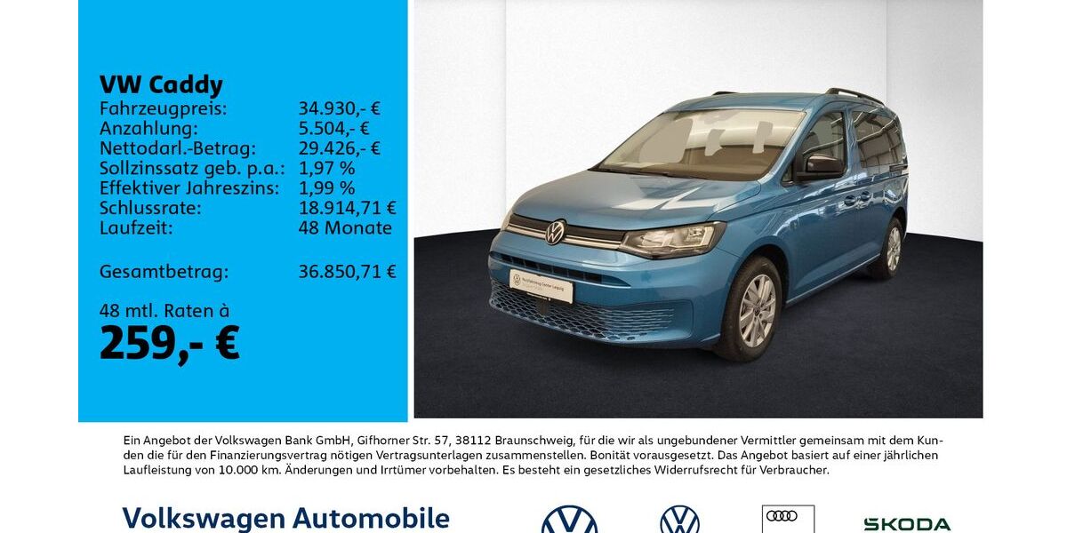 VW Caddy 12.000 km 33.930 &euro; Leipzig 04178