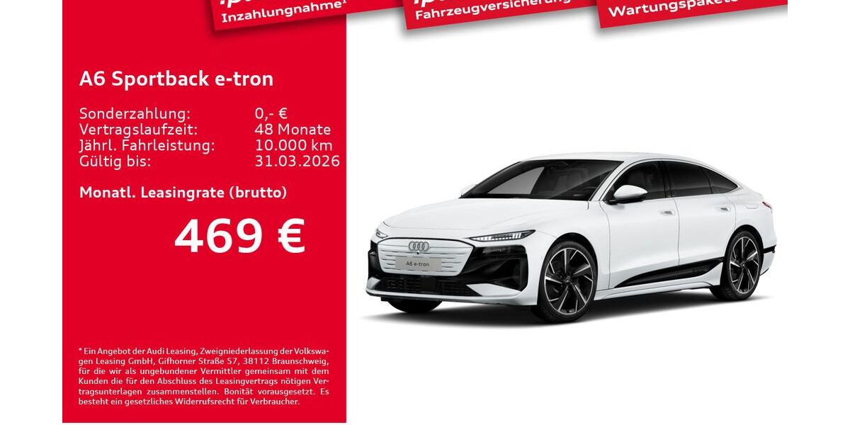 Audi A6 e-tron 7.046 km 54.390 &euro; Leipzig 04129