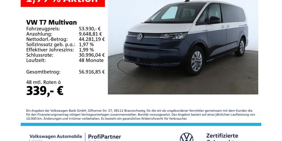 VW T7 Multivan 34.798 km 52.460 &euro; Leipzig 04178