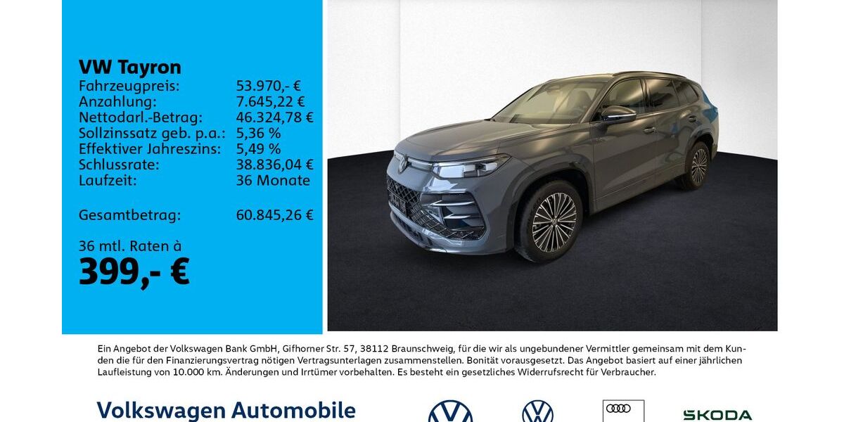 VW Tayron 7.500 km 53.970 &euro; Leipzig 04277