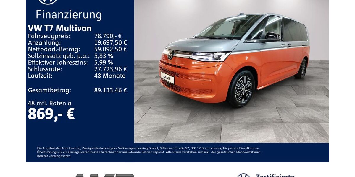 VW T7 Multivan 6.500 km 78.790 &euro; Borna 04552