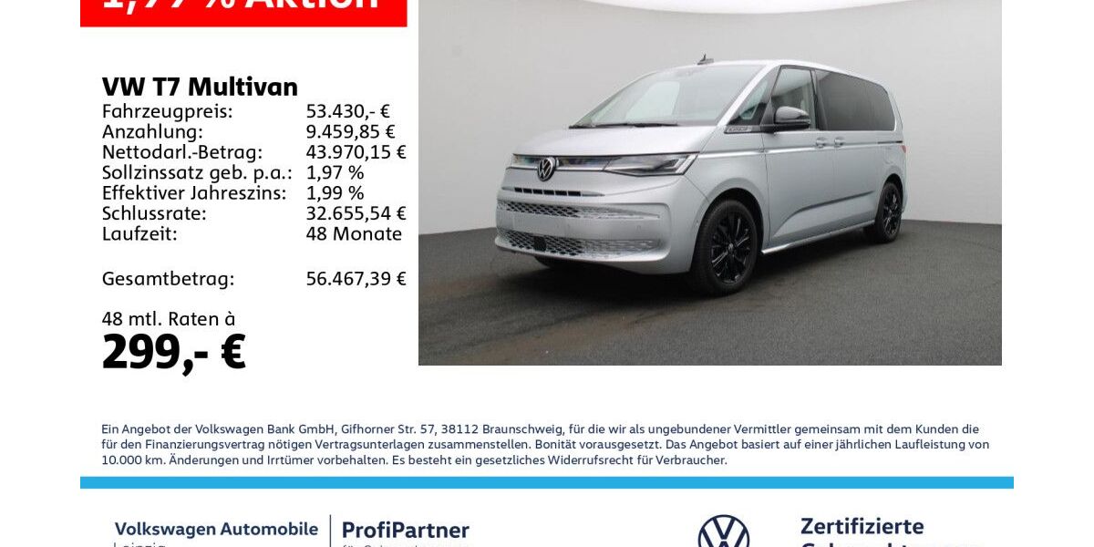 VW T7 Multivan 26.795 km 52.360 &euro; Leipzig 04178
