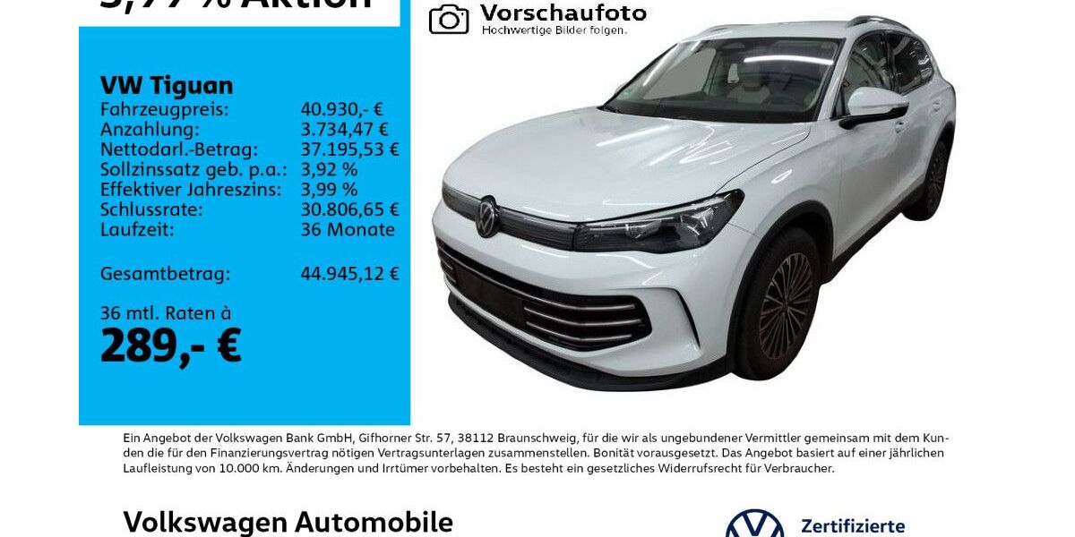 VW Tiguan 43.931 km 39.490 &euro; Leipzig 04178