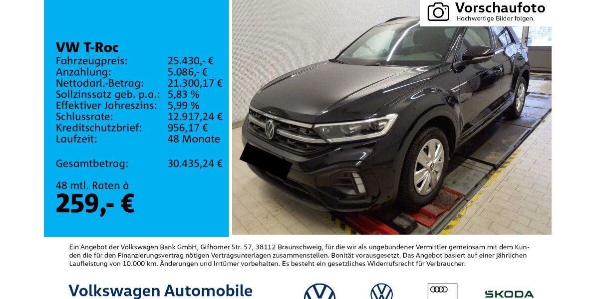 VW T-Roc 45.669 km 25.430 &euro; Leipzig 04277