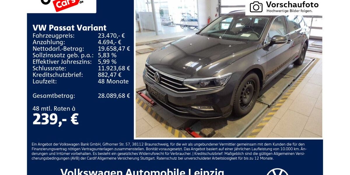 VW Passat Variant 117.251 km 23.470 &euro; Leipzig 04277