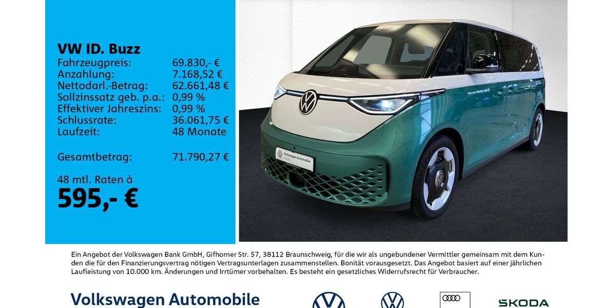 VW ID. Buzz 7.500 km 68.930 &euro; Leipzig 04178