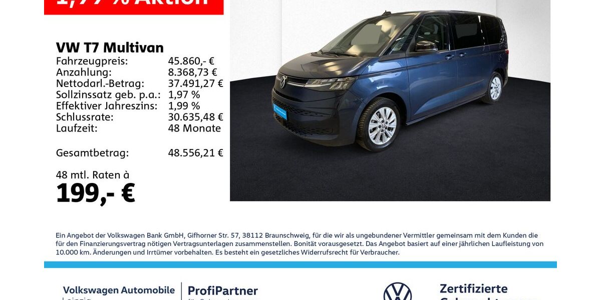 VW T7 Multivan 29.507 km 45.860 &euro; Leipzig 04178