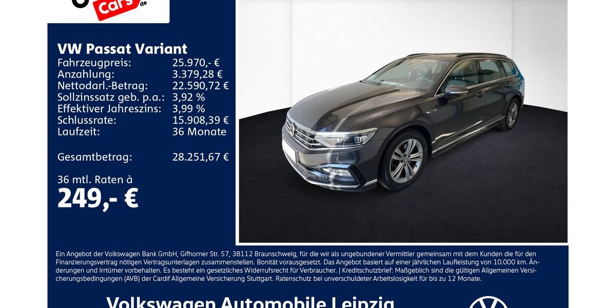 VW Passat Variant 118.493 km 25.470 &euro; Leipzig 04277