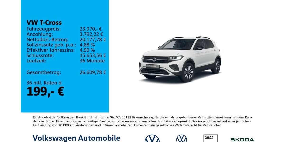 VW T-Cross 8.500 km 23.970 &euro; Leipzig 04277