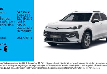 VW T-Roc 7.500 km 33.930 &euro; Leipzig 04178