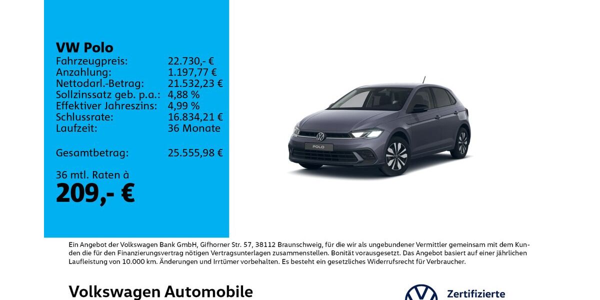 VW Polo 8.500 km 22.430 &euro; Leipzig 04178