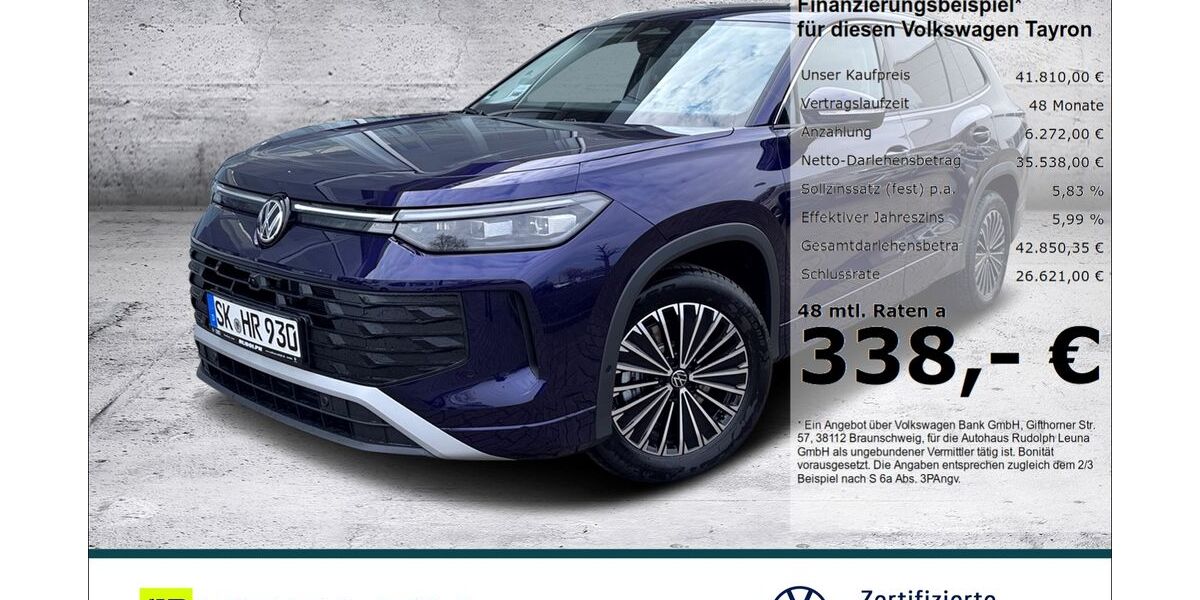 VW Tayron 12.000 km 36.900 &euro; Leuna 06237