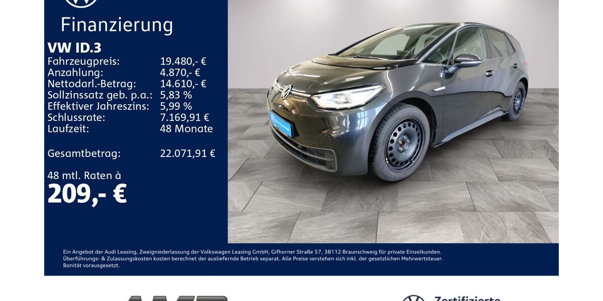 VW ID.3 58.930 km 19.480 &euro; Borna 04552